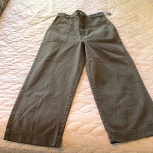 NWT Free People Cropped Wide Leg Pants. Size 6.